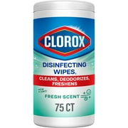 Clorox Bleach-Free Disinfecting and Cleaning Wipes, Fresh Scent, 75 Count