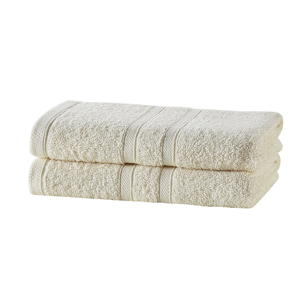 Clorox Bleach Friendly 2 Piece Hand Towel Set, 16X26", Ivory