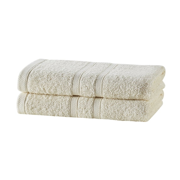 Clorox Bleach Friendly 2 Piece Hand Towel Set, 16X26", Ivory