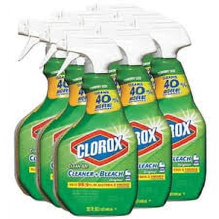 Clorox Clean-Up All Purpose Cleaner with Bleach – Original, 32 Ounce Spray  Bottle, 9 Bottles/Case (35417)