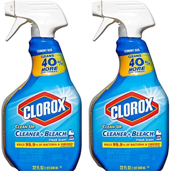 Clorox Clean-Up All Purpose Cleaner With Bleach - Fresh Scent, 32 Ounce, Pack Of 2