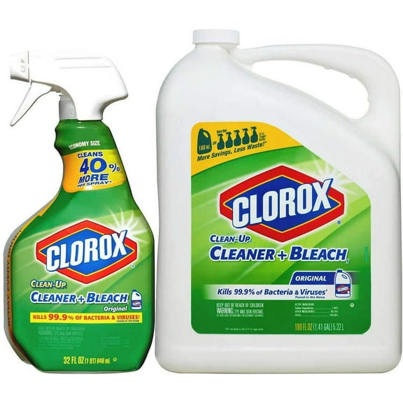 Clorox Clean-Up Cleaner Spray with Bleach and Refill Combo, 32 Ounce Spray Bottle + 180 Ounce Refill (1 Combo Pack)