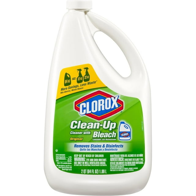 Clorox CleanUp All Purpose Cleaner with Bleach, Refill Bottle, Original, 64 Fluid Ounces