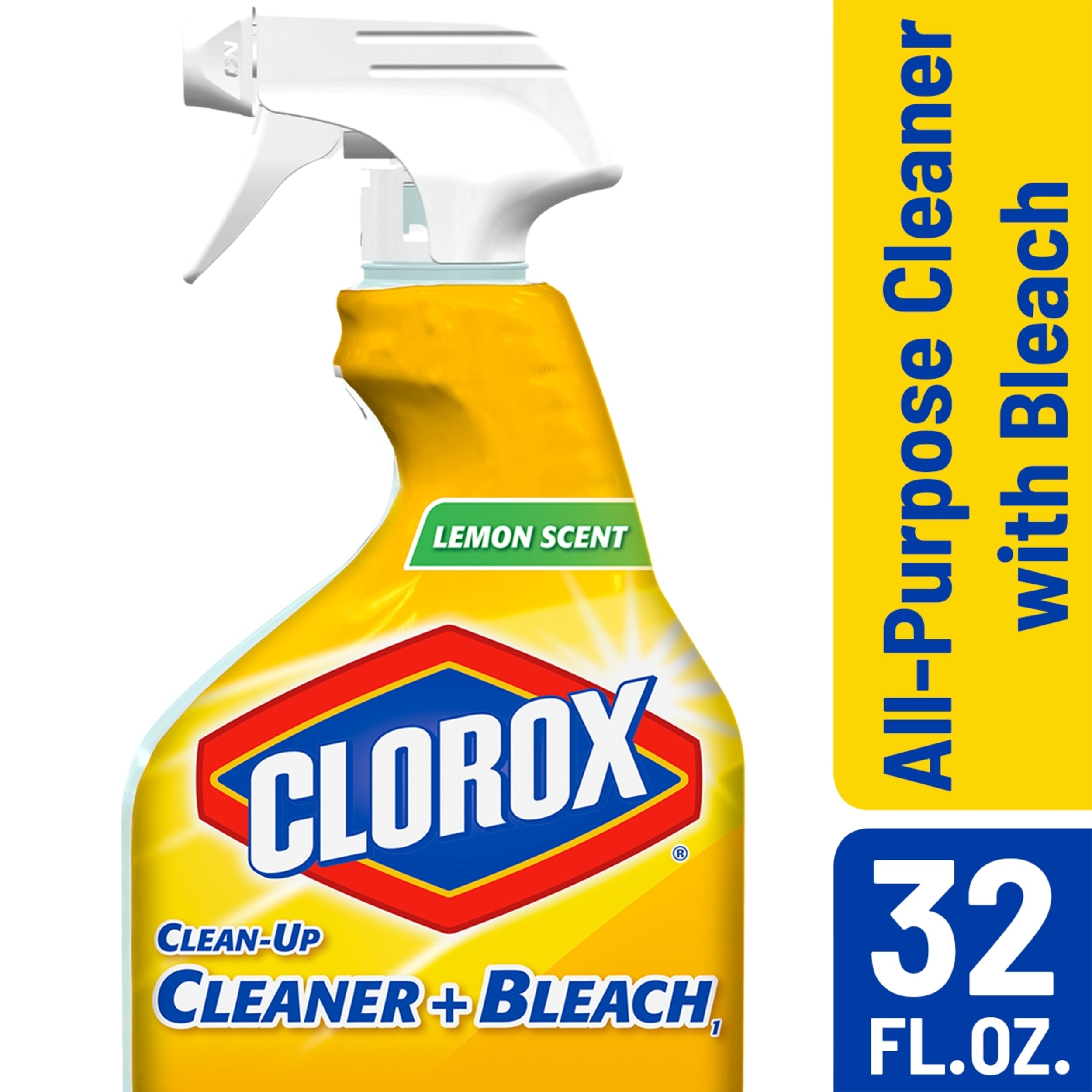 Clorox Clean-Up All Purpose Cleaner with Bleach, Spray Bottle, Lemon Scent, 32 oz - image 1 of 10