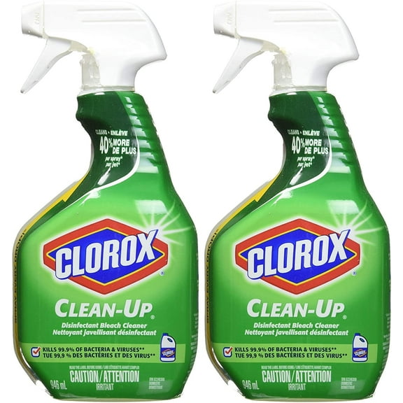 Clorox Clean-Up All Purpose Cleaner Spray With Bleach, Original, 32 Fluid Ounces, 2 Pack