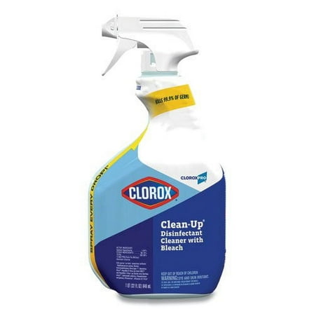 Clorox Clean-Up Disinfectant Cleaner with Bleach, 32oz Smart Tube Spray, Pack Of 2