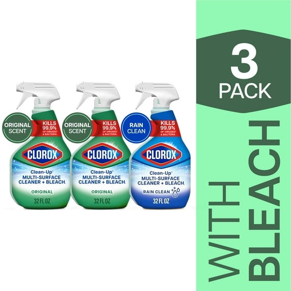 Clorox Clean-Up Multi-Surface Cleaner With Bleach, 32 fl. oz. Bottle, 3-Pack