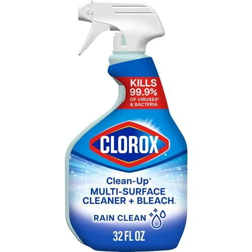 Clorox Clean-Up Multi-Surface Cleaner With Bleach, Rain Clean, Spray, 32 Fl Oz - Pack of 2