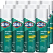 Clorox Disinfecting Spray Multi-Surface Cleaner, Kill Bacteria, Viruses and Mold, Eliminate Odors, 19 Oz - 12 Pack