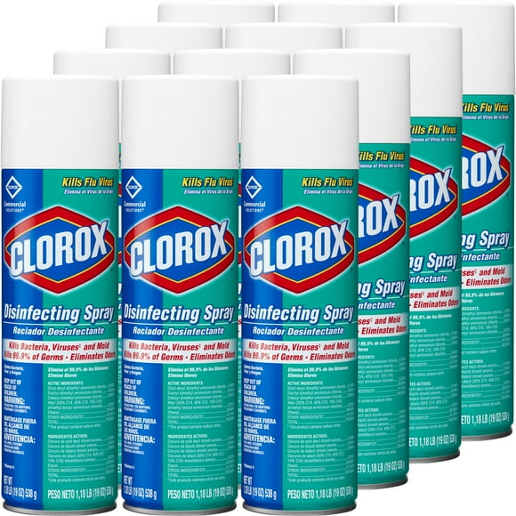 Clorox® Disinfecting Spray, Fresh Scent, 19 Oz Bottle, Case Of 12