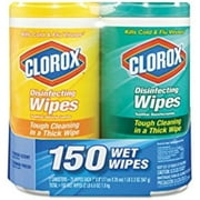 Clorox Company 01599 Disinfectant Wipes-2-Pack, 1 Citrus Blend And 1 Fresh Scent(75Ct Each)