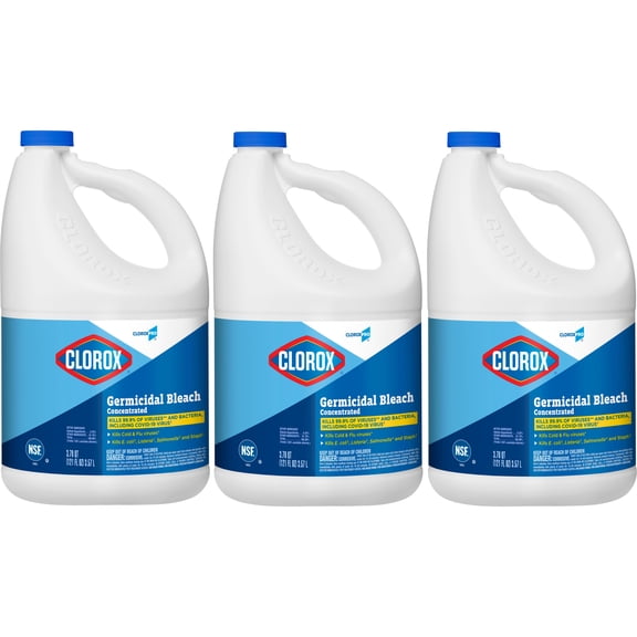 Clorox Ultra Germicidal Bleach, 121 Oz, Case Of 3