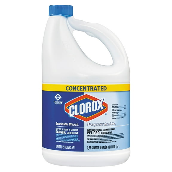 Clorox Concentrated Germicidal Bleach, Regular, 121 oz Bottle