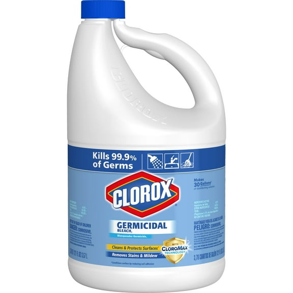 Clorox Concentrated Germicidal Bleach for Cleaning, 121 Ounces