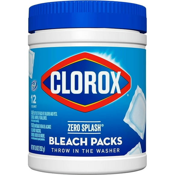 Clorox Control Bleach Packs Regular Laundry Packs, 12 Count