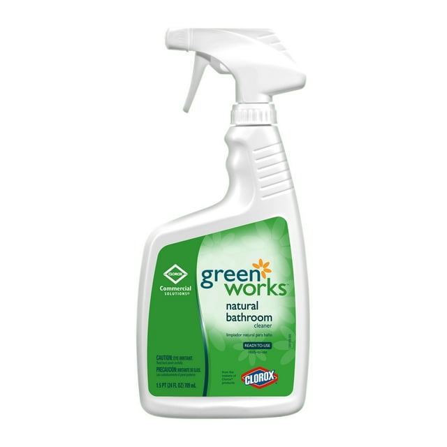 Clorox Cox00452 Green Works 00452 Commercial Solutions General Bathroom Cleaner Spray, 24