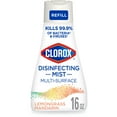 Clorox Disinfectant Mist Refill, MultiSurface Spray, Lemongrass