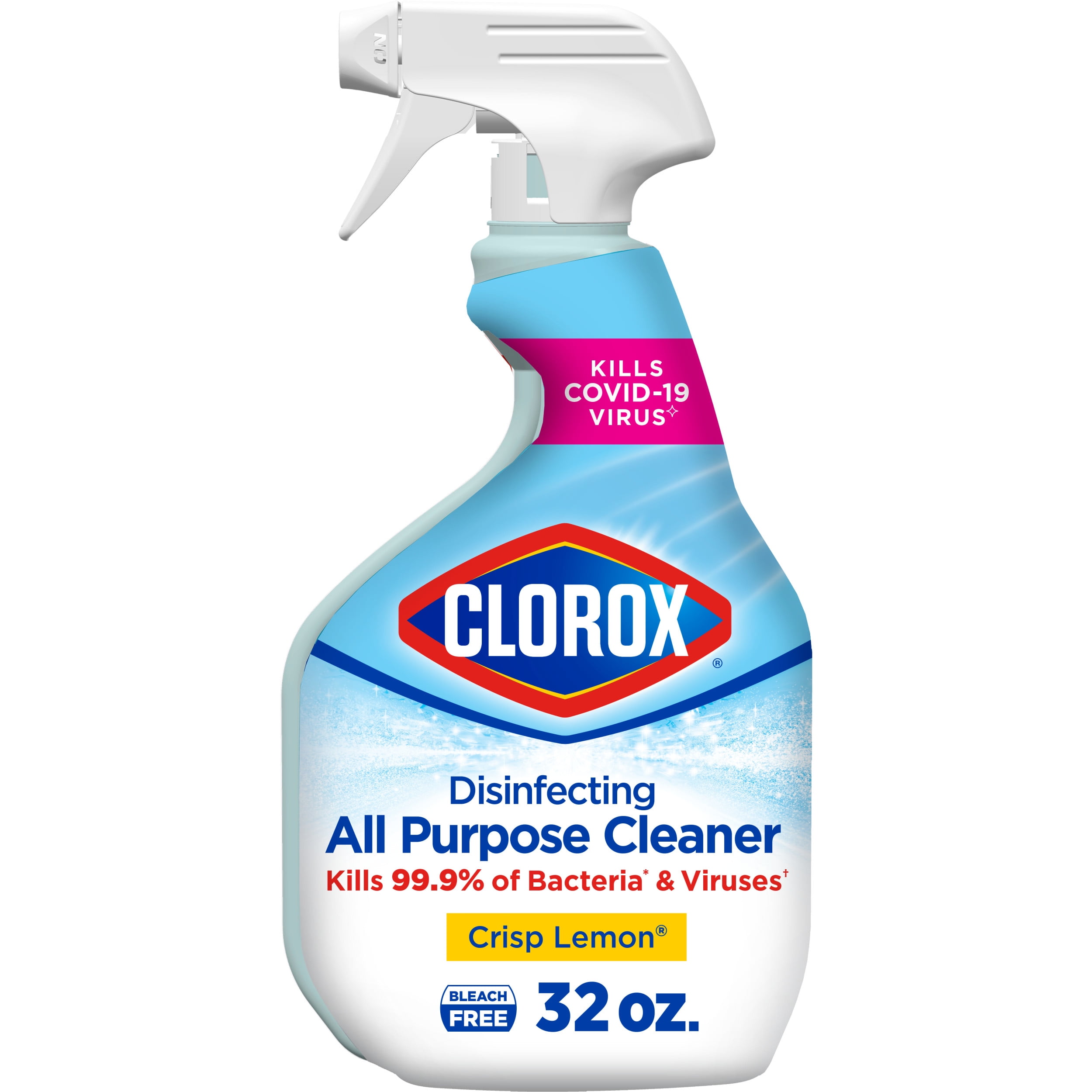 Clorox Disinfecting Bleach-Free All Purpose Cleaner, Crisp Lemon, 32 fl oz  