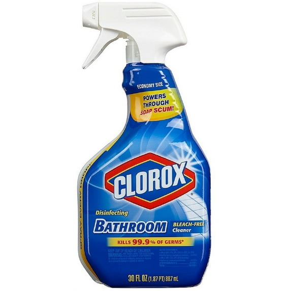 Clorox Disinfecting Bleach Free Bathroom Cleaner Trigger Spray 30 oz (Pack of 2)