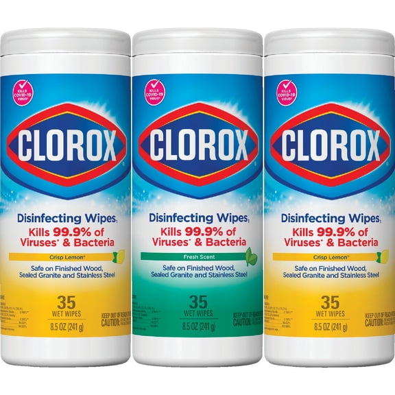 Clorox Disinfecting Cleaning Wipes - Pack of 12