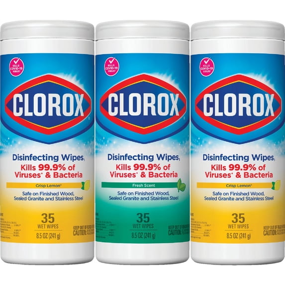 Clorox Disinfecting Cleaning Wipes - Pack of 6