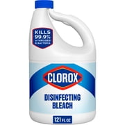 Clorox Disinfecting Liquid Bleach Cleaner, Regular Scent, 121 fl oz