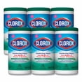 thumbnail image 1 of Clorox Disinfecting Wipes, 1-Ply, 7 x 8, Fresh Scent, White, 75/Canister, 6 Canisters/Carton, Each, 1 of 3