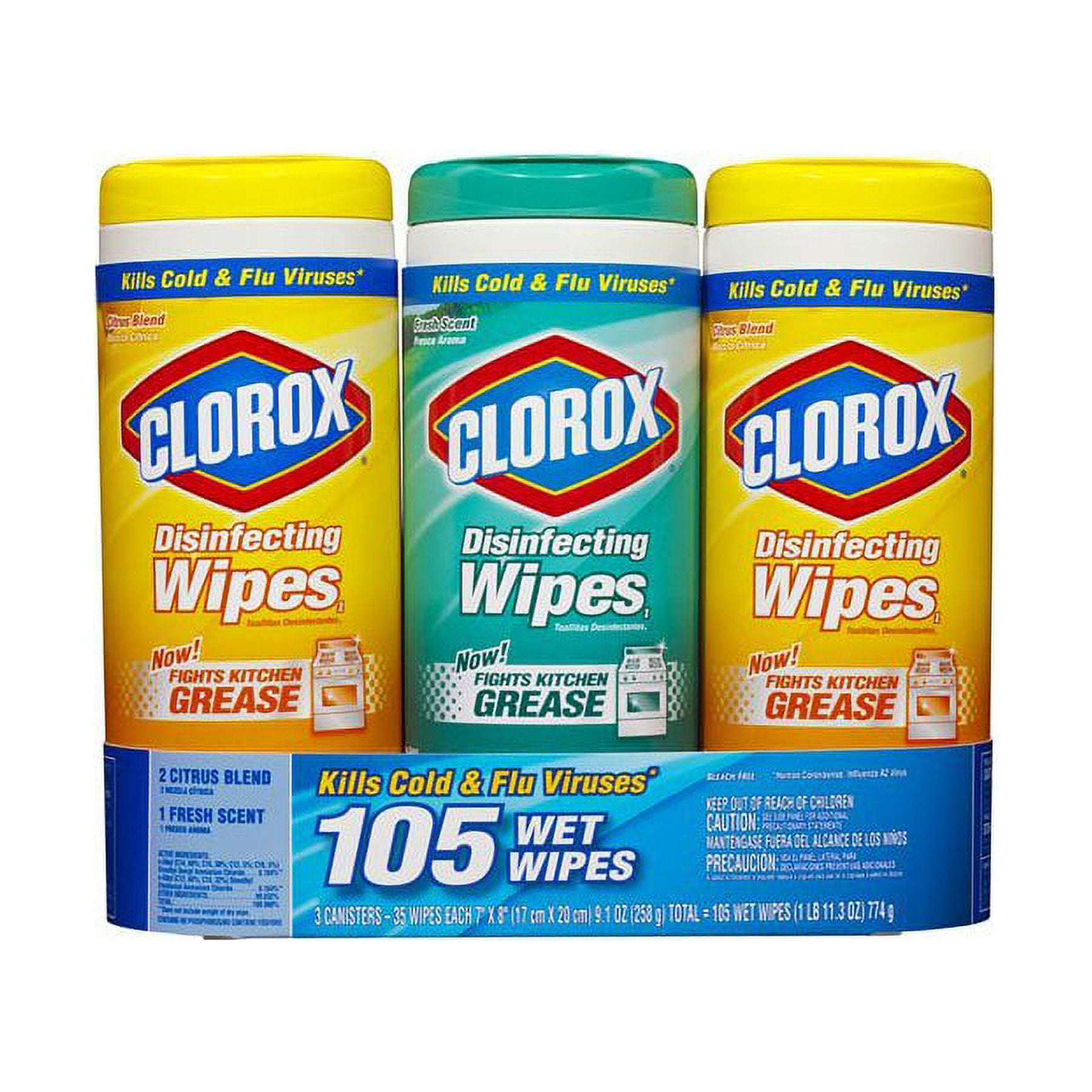 Clorox Disinfecting Wipes, 3 Pack