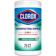 Clorox Disinfecting Wipes Bleach Free Cleaner Fresh Scent 75 Count Single Pack