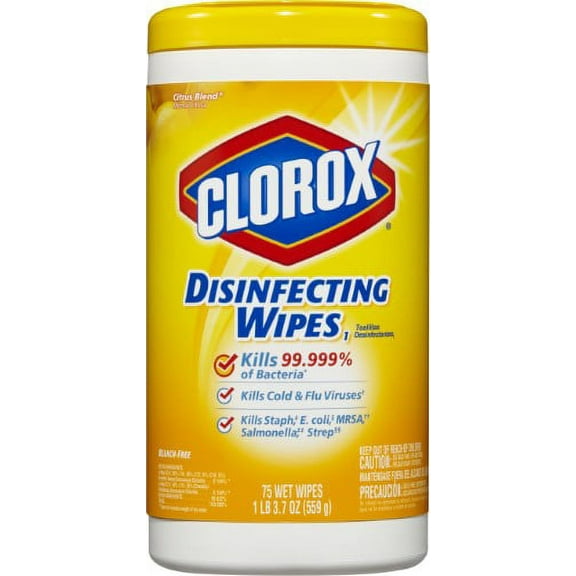 Clorox Disinfecting Wipes Canister Citrus Blend (Pack of 10)