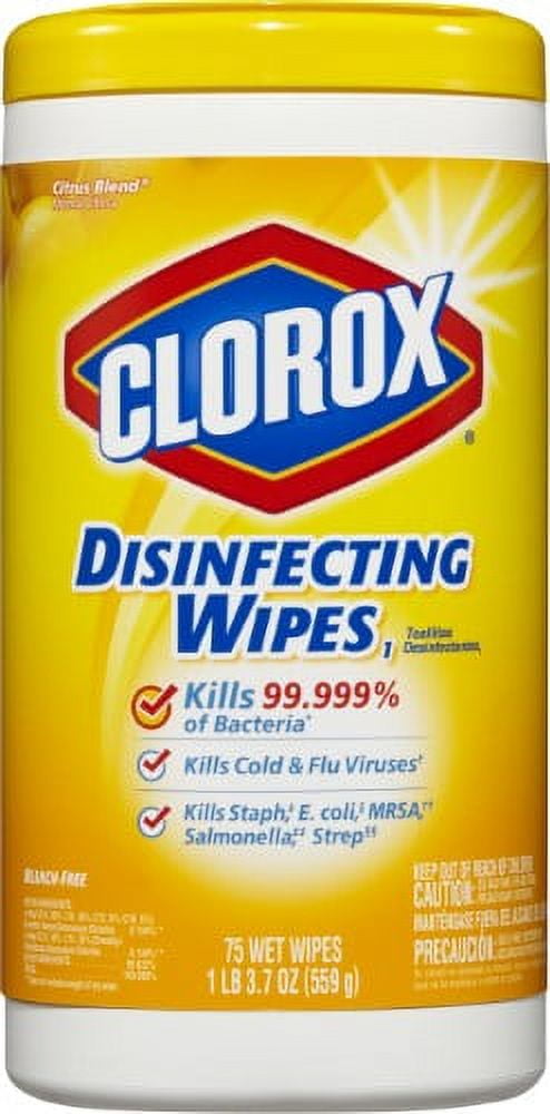 Clorox Disinfecting Wipes Canister Citrus Blend (Pack of 2)