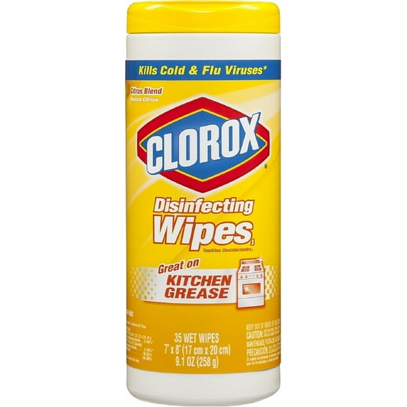 Clorox Disinfecting Wipes, Lemon 35 ea (Pack of 6)