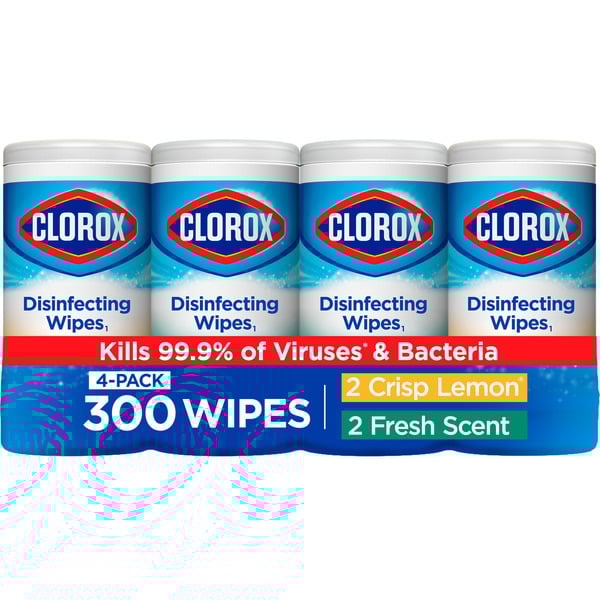 Clorox Disinfecting Wipes Value Pack, Bleach Free Cleaning Wipes