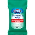 thumbnail image 1 of Clorox Disinfecting Wipes on the Go Bleach Free Travel Wipes, Fresh Scent, 9 Count, 1 of 12