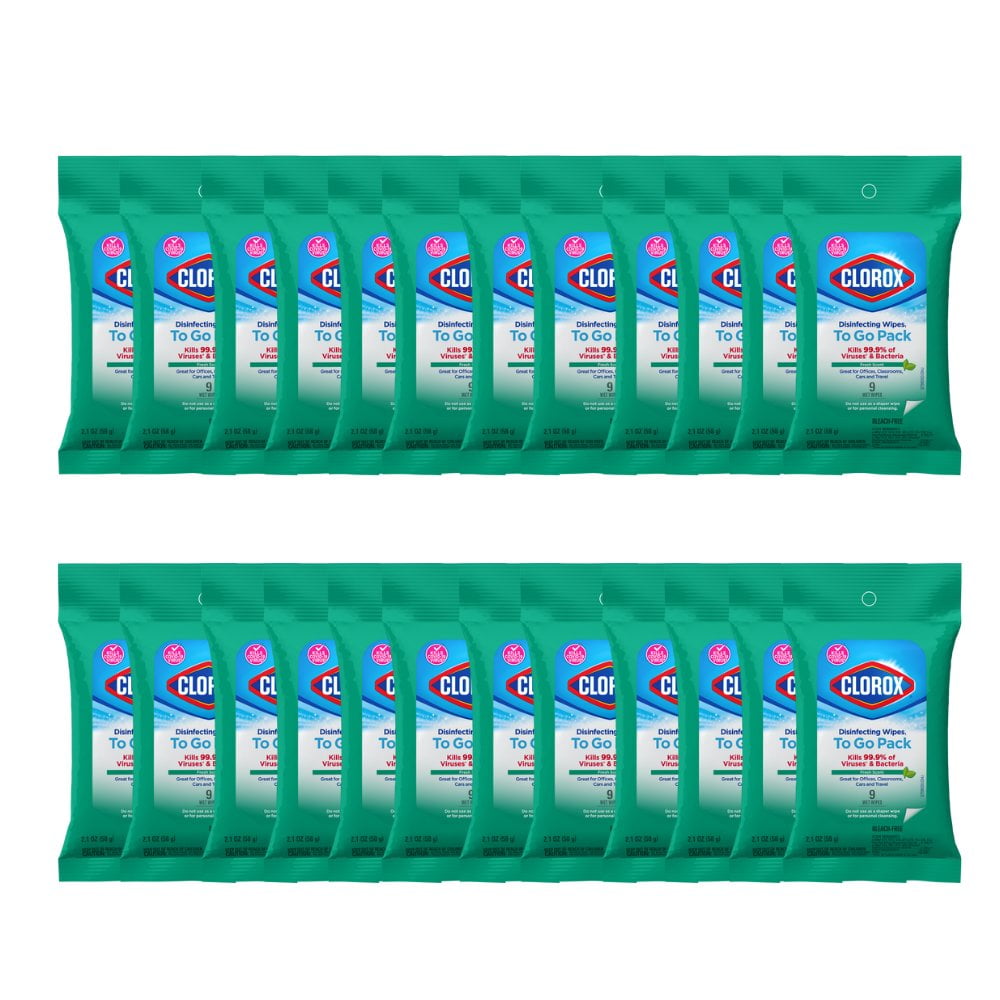 Clorox Disinfecting Wipes to Go Pack Fresh Scent Case Pack 24