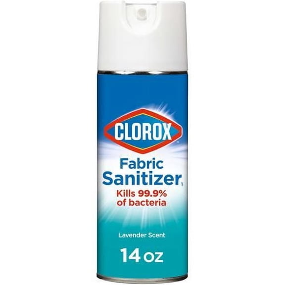 Clorox Fabric Sanitizer Aerosol Spray, Lavender Scent 14 Ounces - Pack of 2
