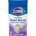 thumbnail image 1 of Clorox Foaming Toilet Bomb Toilet Bowl Cleaner, Bleach Free, Lavender Clean, 5 Count, 1 of 10
