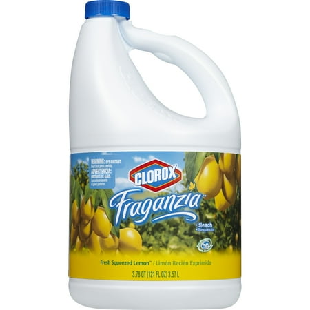 Clorox Fraganzia Bleach, Fresh Squeezed Lemon Scent, 121 Ounces