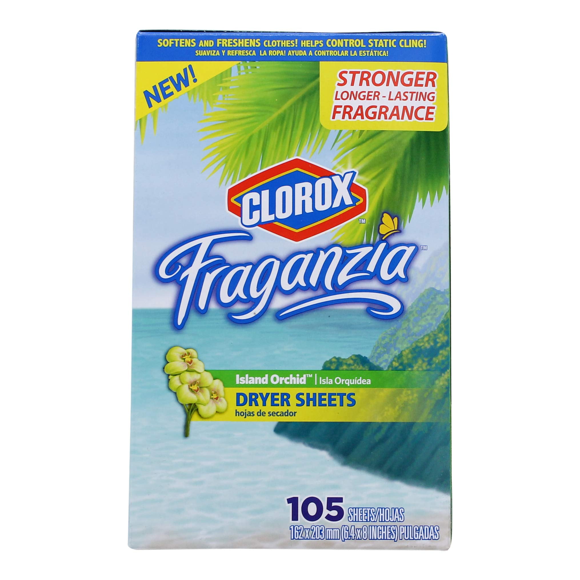 Clorox Fraganzia Fabric Softener Dryer Sheets Scented Laundry Dryer