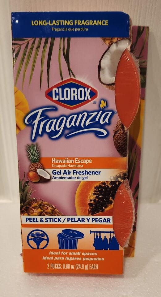 Clorox Fraganzia Hawaiian Escape Gel Air Freshener (2ct, .88oz each
