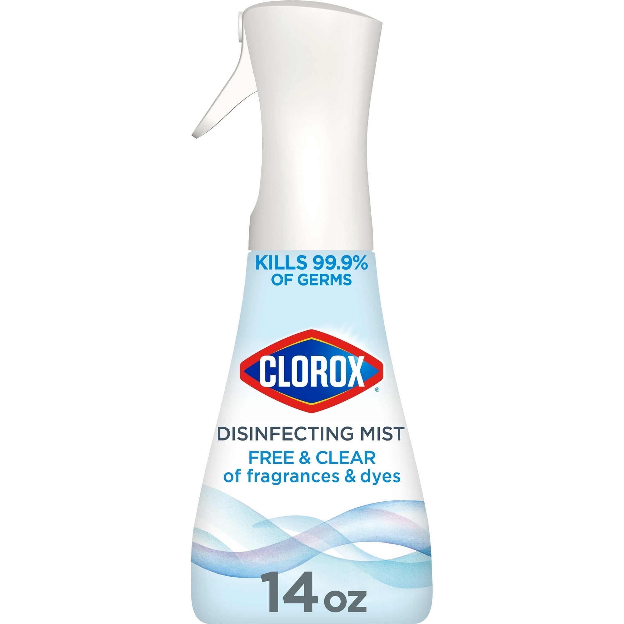 Clorox Free & Clear Disinfectant Mist, Fragrance Free Spray, 14 fl