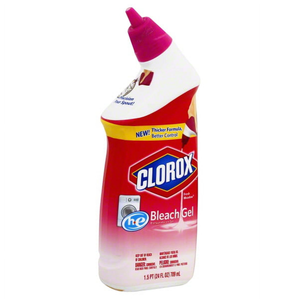 Clorox Fresh Meadow HE Bleach Gel, 24 Oz.