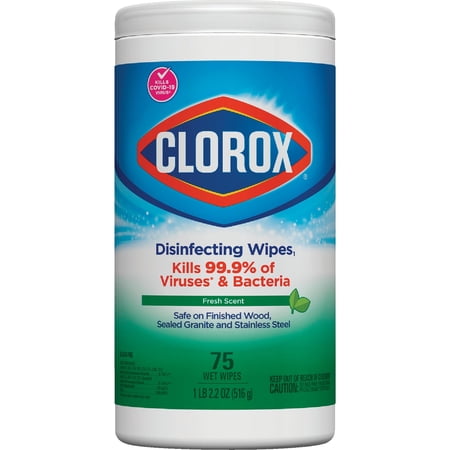 Clorox Disinfecting Wipes Fresh Scent - Disposable Household Cleaning Wipe - 75 Count