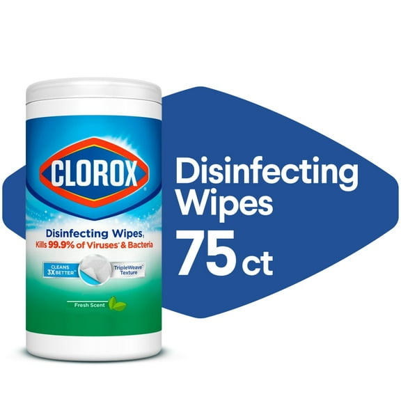 Clorox Disinfecting Wipes Fresh Scent - Disposable Household Cleaning Wipe - 75 Count