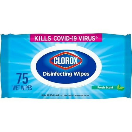 Clorox Disinfecting Wipes Flex Pack Fresh Scent - Household Cleaning Wipes - 75 Count