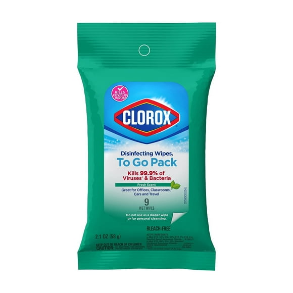 Clorox Fresh Scent Disinfecting Wipes To Go Pack (Pack of 5)