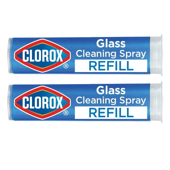 Clorox Glass Cleaner Refill Cartridges, 0.66 fl oz, 2 Pack