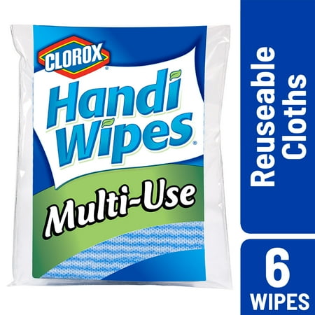 Clorox Handi Wipes Multi-Use Reusable Cloths, 6 ct