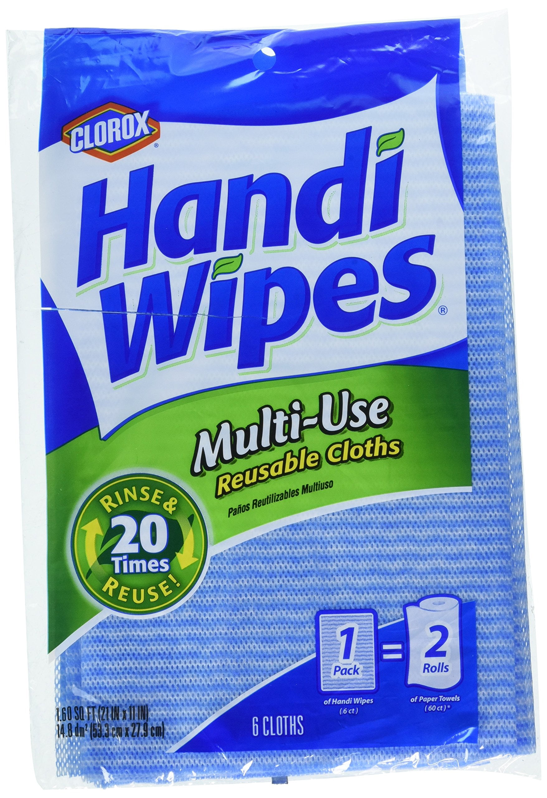 Clorox Handi Wipes MultiUse Reuseable Cloths 6 Ct