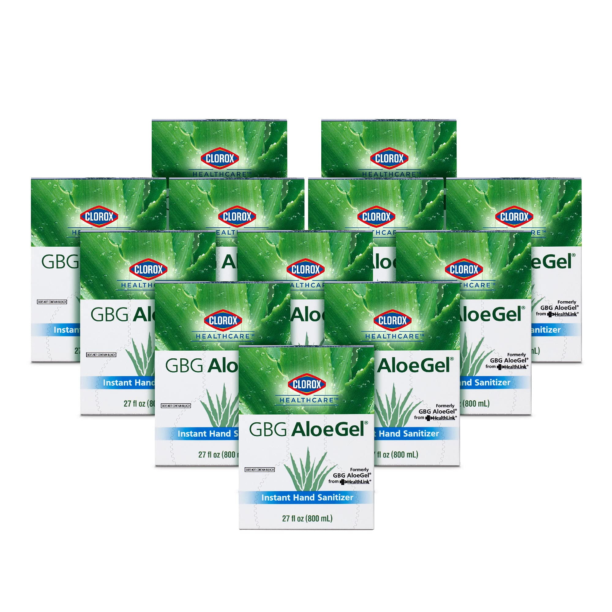 Clorox Healthcare Gbg Aloegel Hand Sanitizer Gel Refill Bag In Box, 27 Oz (798 Ml) | Clorox Hand Sanitizer Gel | Beach Free Instant Hand Sanitizer Gel Refill (12 Pack)